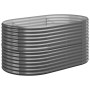 Jardinera arriate acero galvanizado antracita 152x80x68 cm