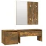 Set de muebles de recibidor madera contrachapada roble ahumado de vidaXL, Armarios roperos - Ref: Foro24-3120194, Precio: 98,...