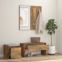Flurmöbel-Set aus geräuchertem Eichensperrholz von vidaXL, Kleiderschränke - Ref: Foro24-3120194, Preis: 102,93 €, Rabatt: %