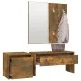 Set de muebles de recibidor madera contrachapada roble ahumado de vidaXL, Armarios roperos - Ref: Foro24-3120194, Precio: 98,...