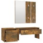 Set de muebles de recibidor madera contrachapada roble ahumado de vidaXL, Armarios roperos - Ref: Foro24-3120194, Precio: 102...