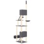 Árbol rascador para gatos suelo a techo gris oscuro 277-303 cm de vidaXL, Mobiliario para gatos - Ref: Foro24-171614, Precio:...