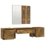 Flurmöbel-Set aus geräuchertem Eichensperrholz von vidaXL, Kleiderschränke - Ref: Foro24-3120200, Preis: 124,25 €, Rabatt: %