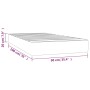 Dunkelgrüne Taschenfederkernmatratze aus Samt, 90 x 190 x 20 cm von vidaXL, Matratzen - Ref: Foro24-347711, Preis: 123,66 €, ...