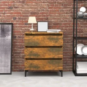 Sideboard aus geräuchertem Eichensperrholz, 60 x 35 x 69 cm von vidaXL, Sideboards - Ref: Foro24-815807, Preis: 63,39 €, Raba...