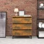 Sideboard aus geräuchertem Eichensperrholz, 60 x 35 x 69 cm von vidaXL, Sideboards - Ref: Foro24-815807, Preis: 63,39 €, Raba...