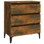 Sideboard aus geräuchertem Eichensperrholz, 60 x 35 x 69 cm von vidaXL, Sideboards - Ref: Foro24-815807, Preis: 63,39 €, Raba...