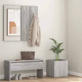 Sonoma grau Sperrholz Eingangshalle Möbel-Set von vidaXL, Kleiderschränke - Ref: Foro24-3120198, Preis: 100,51 €, Rabatt: %