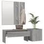 Sonoma grau Sperrholz Eingangshalle Möbel-Set von vidaXL, Kleiderschränke - Ref: Foro24-3120198, Preis: 102,00 €, Rabatt: %