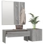 Sonoma grau Sperrholz Eingangshalle Möbel-Set von vidaXL, Kleiderschränke - Ref: Foro24-3120198, Preis: 104,99 €, Rabatt: %