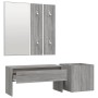 Set de muebles de recibidor madera contrachapada gris Sonoma de vidaXL, Armarios roperos - Ref: Foro24-3120198, Precio: 106,5...