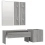Sonoma grau Sperrholz Eingangshalle Möbel-Set von vidaXL, Kleiderschränke - Ref: Foro24-3120198, Preis: 102,00 €, Rabatt: %