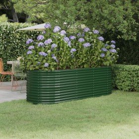 Jardinera arriate acero galvanizado verde 224x80x68 cm Jardinera arriate acero galvanizado verde 224x80x68 cm