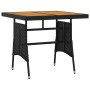 5-Piece Black Synthetic Rattan Garden Dining Set by vidaXL, Garden sets - Ref: Foro24-3120090, Price: 282,20 €, Discount: %