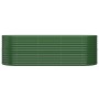 Jardinera arriate acero galvanizado verde 224x80x68 cm