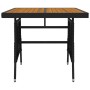 5-Piece Black Synthetic Rattan Garden Dining Set by vidaXL, Garden sets - Ref: Foro24-3120090, Price: 282,20 €, Discount: %