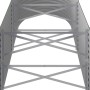 Jardinera arriate acero galvanizado verde 224x80x68 cm