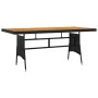 Garden dining set 7 pieces black synthetic rattan by vidaXL, Garden sets - Ref: Foro24-3120108, Price: 467,83 €, Discount: %