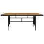 Garten-Essgruppe 7-teilig aus schwarzem synthetischem Rattan von vidaXL, Gartensets - Ref: Foro24-3120108, Preis: 472,49 €, R...