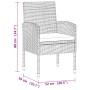 Garden dining set 7 pieces black synthetic rattan by vidaXL, Garden sets - Ref: Foro24-3120108, Price: 467,83 €, Discount: %