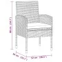 Garden dining set 7 pieces black synthetic rattan by vidaXL, Garden sets - Ref: Foro24-3120108, Price: 472,49 €, Discount: %