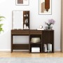 Tocador con LED y armario madera contrachapada marrón roble de vidaXL, Tocadores para dormitorios - Ref: Foro24-3120187, Prec...