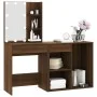 Dresser with LED lights and brown oak plywood wardrobe by vidaXL, Bedroom Dressers - Ref: Foro24-3120187, Price: 149,97 €, Di...