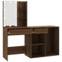 Dresser with LED lights and brown oak plywood wardrobe by vidaXL, Bedroom Dressers - Ref: Foro24-3120187, Price: 149,97 €, Di...