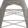 Jardinera arriate acero galvanizado marrón 224x80x68 cm
