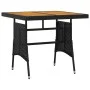 Garten-Essgruppe 3-teilig aus schwarzem synthetischem Rattan von vidaXL, Gartensets - Ref: Foro24-3120086, Preis: 158,33 €, R...