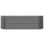 Jardinera arriate acero galvanizado antracita 224x80x68 cm