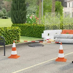 Retractable bars for traffic cones 10 pcs ABS 116-197 cm by vidaXL, Road and traffic signs - Ref: Foro24-153110, Price: 55,53...
