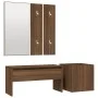 Set de muebles de recibidor madera contrachapada roble marrón de vidaXL, Armarios roperos - Ref: Foro24-3120199, Precio: 101,...