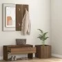 Set de muebles de recibidor madera contrachapada roble marrón de vidaXL, Armarios roperos - Ref: Foro24-3120199, Precio: 101,...