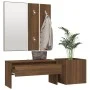 Set de muebles de recibidor madera contrachapada roble marrón de vidaXL, Armarios roperos - Ref: Foro24-3120199, Precio: 101,...