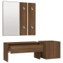 Set de muebles de recibidor madera contrachapada roble marrón de vidaXL, Armarios roperos - Ref: Foro24-3120199, Precio: 107,...