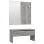 Sonoma grau Sperrholz Eingangshalle Möbel-Set von vidaXL, Kleiderschränke - Ref: Foro24-3120201, Preis: 137,96 €, Rabatt: %
