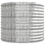 Jardinera de acero galvanizado plateado 224x80x68 cm