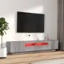 Set muebles TV con LEDs 2 pzas madera contrachapada gris Sonoma de vidaXL, Muebles TV - Ref: Foro24-3120171, Precio: 116,26 €...