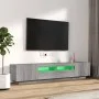 TV-Möbelset mit LEDs 2-teilig Sonoma graues Sperrholz von vidaXL, TV-Möbel - Ref: Foro24-3120171, Preis: 116,26 €, Rabatt: %