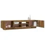TV-Möbelset mit LEDS, 2-teilig, geräuchertes Eichensperrholz von vidaXL, TV-Möbel - Ref: Foro24-3120167, Preis: 96,44 €, Raba...