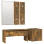 Flurmöbel-Set aus geräuchertem Eichensperrholz von vidaXL, Kleiderschränke - Ref: Foro24-3120197, Preis: 93,51 €, Rabatt: %