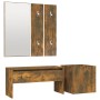 Flurmöbel-Set aus geräuchertem Eichensperrholz von vidaXL, Kleiderschränke - Ref: Foro24-3120197, Preis: 98,42 €, Rabatt: %