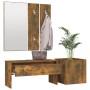 Flurmöbel-Set aus geräuchertem Eichensperrholz von vidaXL, Kleiderschränke - Ref: Foro24-3120197, Preis: 98,42 €, Rabatt: %
