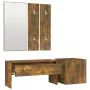 Flurmöbel-Set aus geräuchertem Eichensperrholz von vidaXL, Kleiderschränke - Ref: Foro24-3120197, Preis: 93,51 €, Rabatt: %
