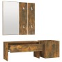 Flurmöbel-Set aus geräuchertem Eichensperrholz von vidaXL, Kleiderschränke - Ref: Foro24-3120197, Preis: 98,42 €, Rabatt: %