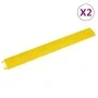 Floor cable protector ramp 2 pcs yellow 98.5 cm by vidaXL, Road and traffic signs - Ref: Foro24-153108, Price: 25,06 €, Disco...