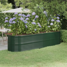 Jardinera arriate acero galvanizado verde 296x80x68 cm Jardinera arriate acero galvanizado verde 296x80x68 cm