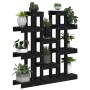 Solid black pine wood plant stand 104.5x25x109.5 cm by vidaXL, Pot stands - Ref: Foro24-822096, Price: 118,16 €, Discount: %