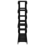 Solid black pine wood plant stand 104.5x25x109.5 cm by vidaXL, Pot stands - Ref: Foro24-822096, Price: 118,16 €, Discount: %